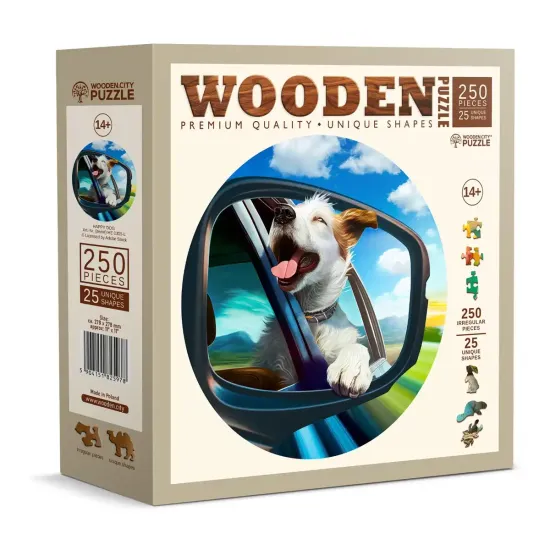 Koka puzle, Laimīgs Suns, 250, woodencity, HE 0305-L