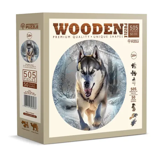 Koka puzle, Skrienošais Vilks, 500, woodencity, HE 0502-XL