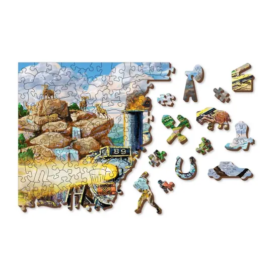 Koka puzle, Dzelzceļš 500, 500, woodencity, WB505-0055-L