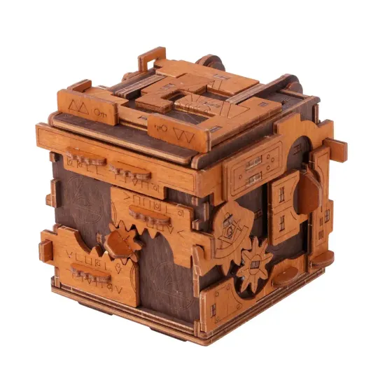 3D puidust pusle, Põgenemistoa puslekarp, 149 tükki, woodencity, WR354