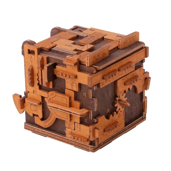 3D puidust pusle, Põgenemistoa puslekarp, 149 tükki, woodencity, WR354
