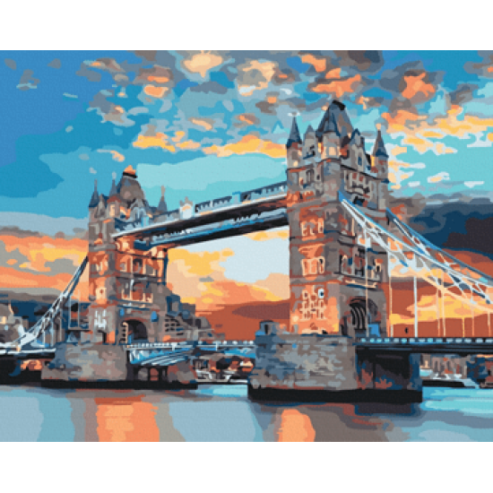 Glezna pēc numuriem, Londona vakara svelmē, 40x50, Oh-art, ANG166