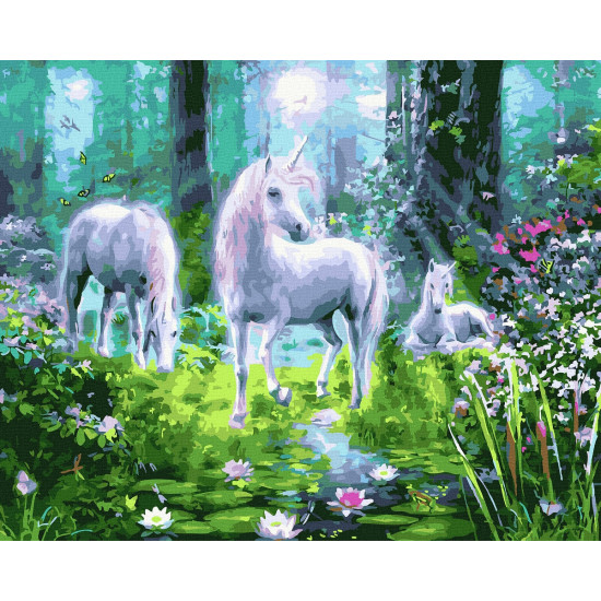 Glezna pēc numuriem, Vienradzis labklājībā, 40x50, Tapymas, GX36014