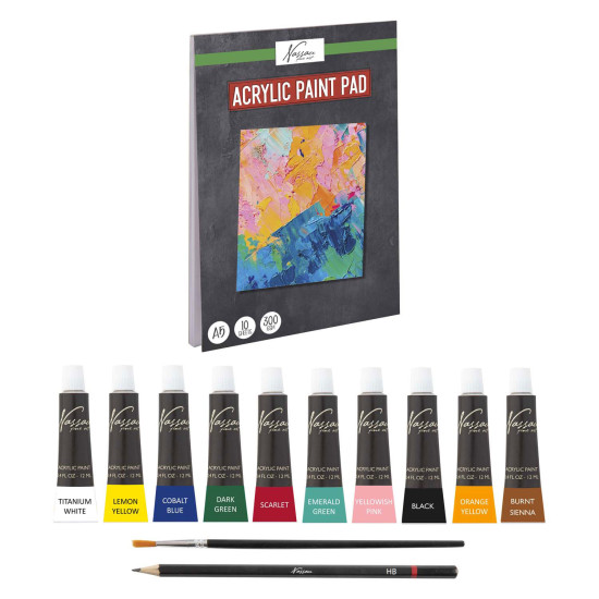 Acrylic paint set, 13 colors, Grafix, ARO766/GE