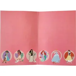 3D pop-up kartīte «Disney princeses», 22,5×15,5 cm, Grafix, 8720029088446