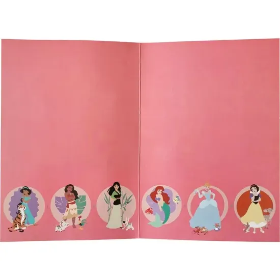 3D pop-up kartīte «Disney princeses», 22,5×15,5 cm, Grafix, 8720029088446